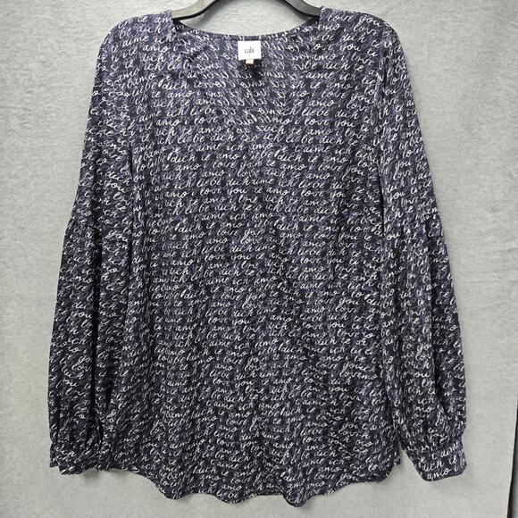 Cabi Te Amo Love Blouse Size Large - Picture 1 of 6